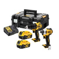 Dewalt DCK2062M2T 18V XR Brushless Compact Twin Pack (DCD709 & DCF809) - 2 x 4Ah £239.95